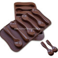 Silicone spoon chocolate shape cake mold